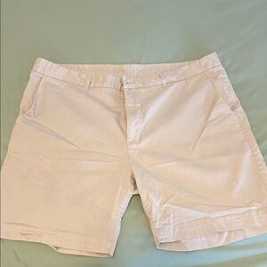 Southern Proper Light Tan Flat Front Shorts
